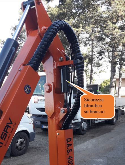 D.A.S. serie 3 - Sicurezza Idraulica su braccio