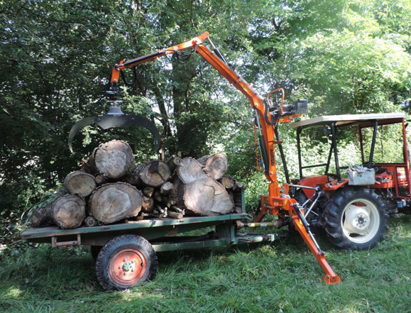 P.A.S. 350 montato su trattore Delfino 35 HP